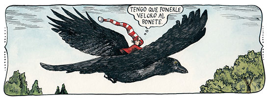 Un duende, por Liniers